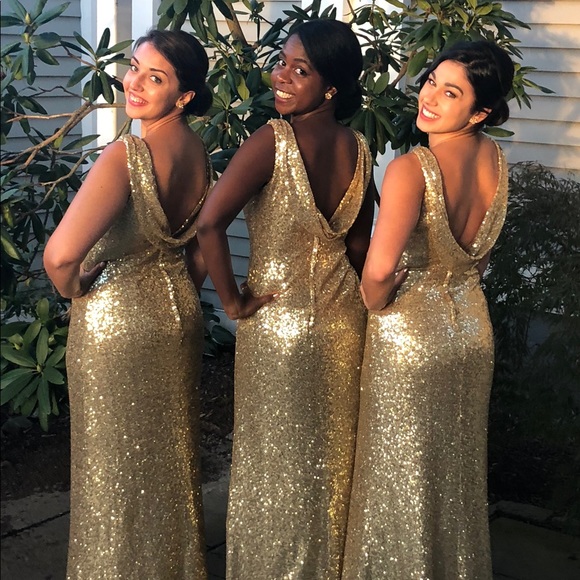 Christina Wu Celebration Sequin Gown, Size 8 - Picture 10 of 10